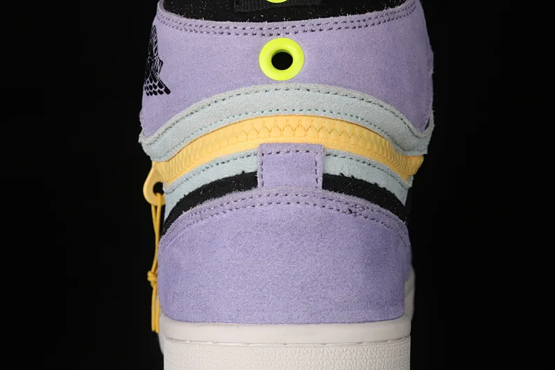 All categories Air Jordan Jordan series basketball shoes Air Jordan 1 High Z version Air Jordan 1 Switch "Violet" AJ1 Joe 1 Violet zipper High-top cultural basketball shoes CW6576-500